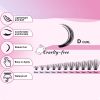 240pcs DIY Lashes Kit With Bond Sealer Tweezer Cute Stickers (Cat)
