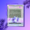240pcs DIY Lashes Kit With Bond Sealer Tweezer Cute Stickers (Cat)