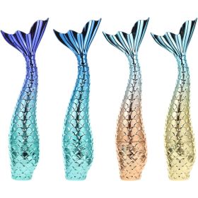 4pcs Mermaid Lip Gloss Tube Empty Lip Gloss Tubes Clear Lip Gloss Eyelash Tubes (Color: SET 1)