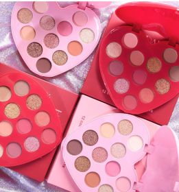 12color eyeshadow palette (Color: Pink)